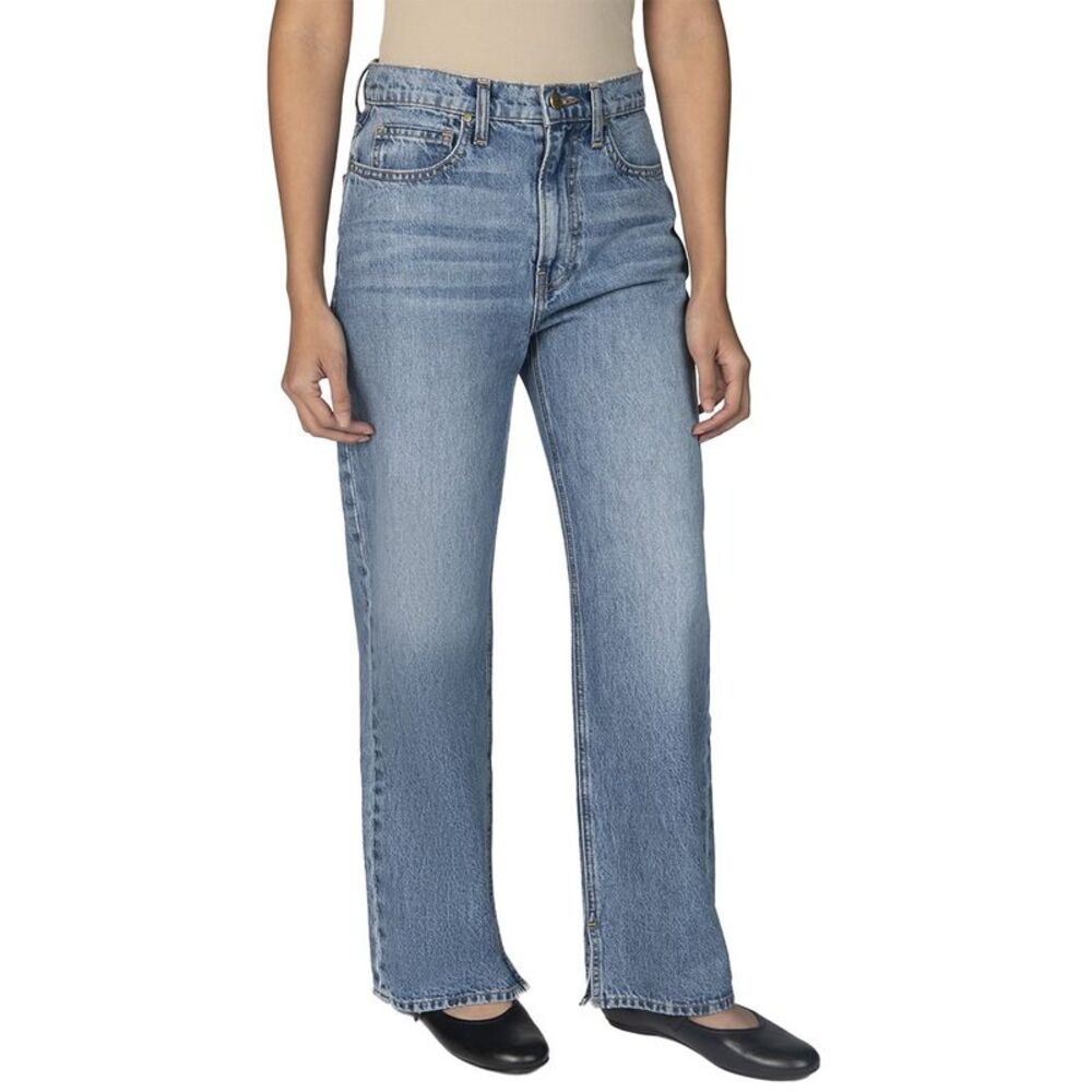 Nelle Atelier Womens  Petite The Maddy Straight Leg Denim
